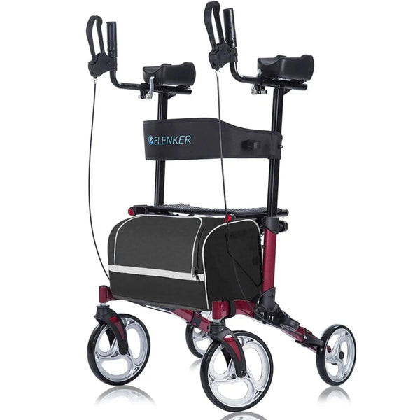 HFK-9223 Dual-Brake Upright Walker 10" Wheels
