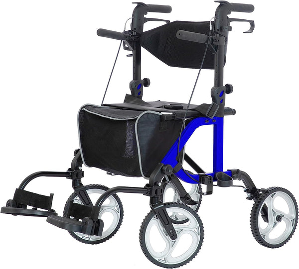KLD-9224 2-in-1 Rollator Walker 10" Wheels