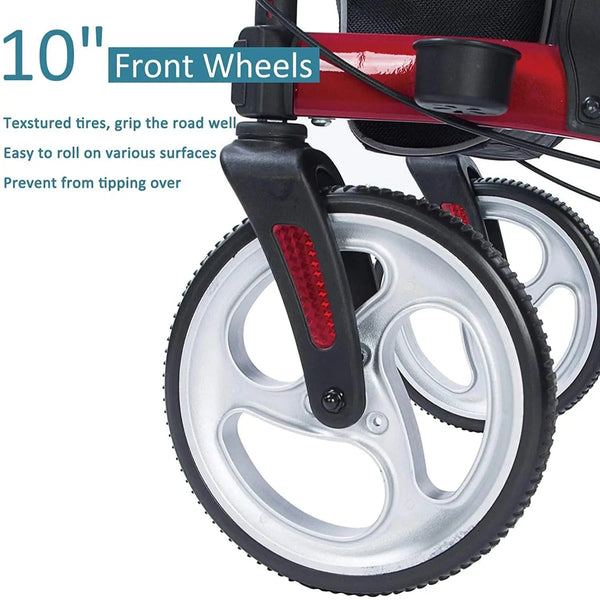 HCT-9291D Dual-Brake Upright Walker 10" Wheels Refurbished