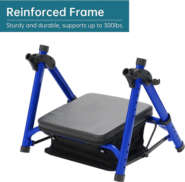 KLD-9218-10 All Terrain Dual-Brake Rollator Walker 10" Wheels