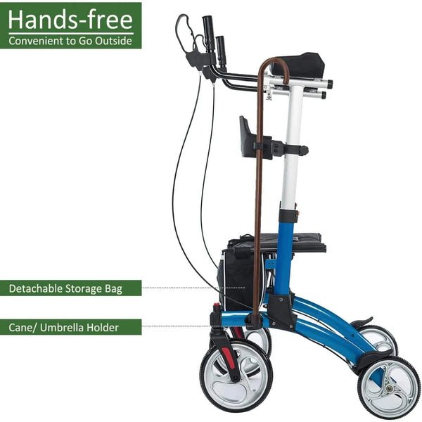 HCT-9291D Dual-Brake Upright Walker 10" Wheels Refurbished