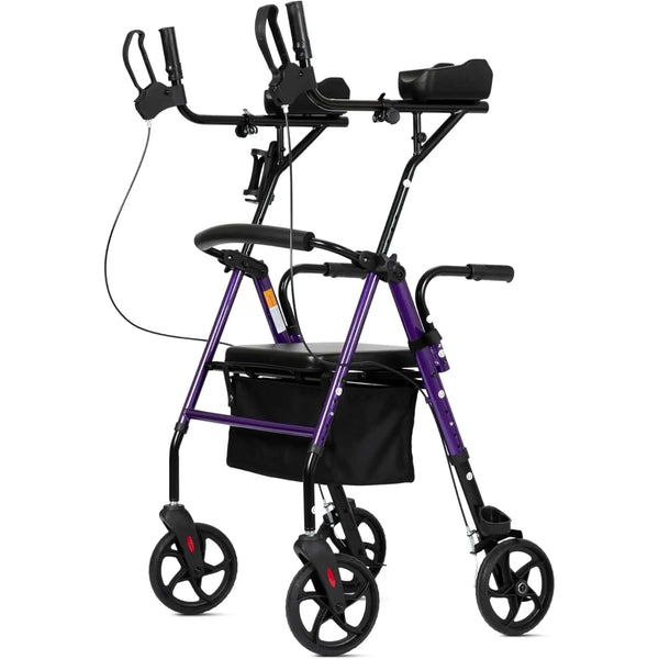 HFK-9236 Dual-Brake Upright Walker 8" Wheels