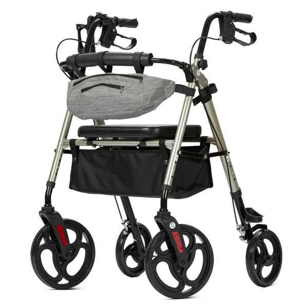YF-9007C Dual-Brake Rollator Walker 10" Wheels