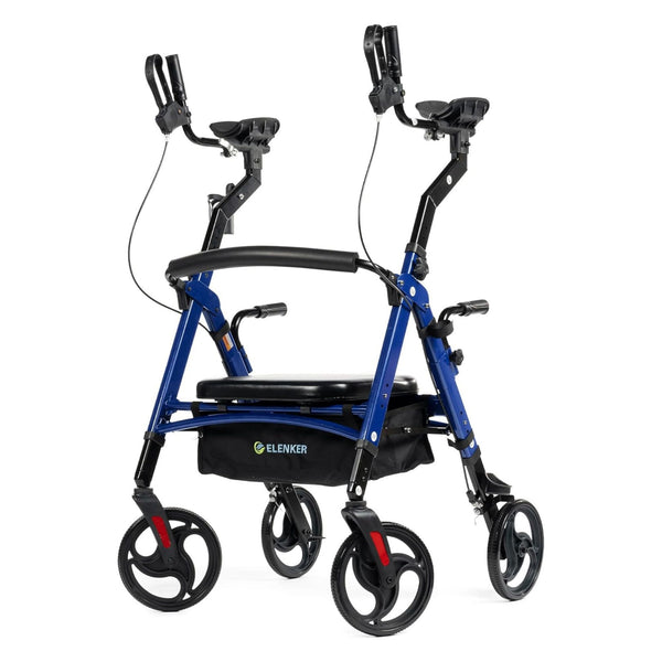 YF-9008A Dual-Brake Heavy Duty Upright Walker 10" Wheels