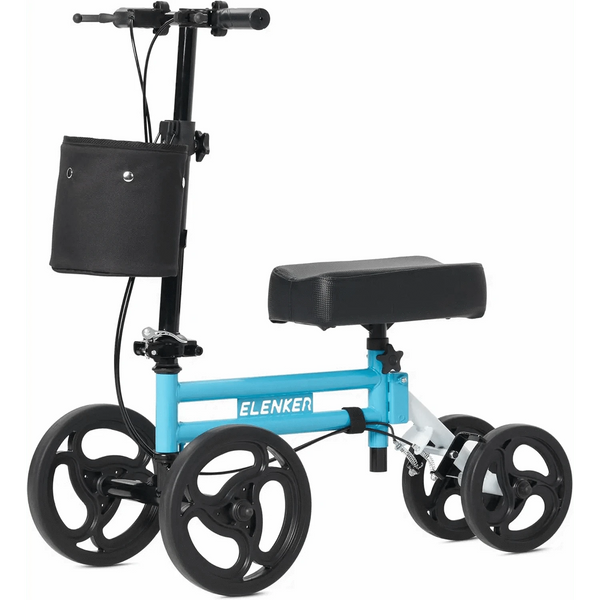 YF-9005E Adjustable Steerable Medical Knee Walker 10" Wheels