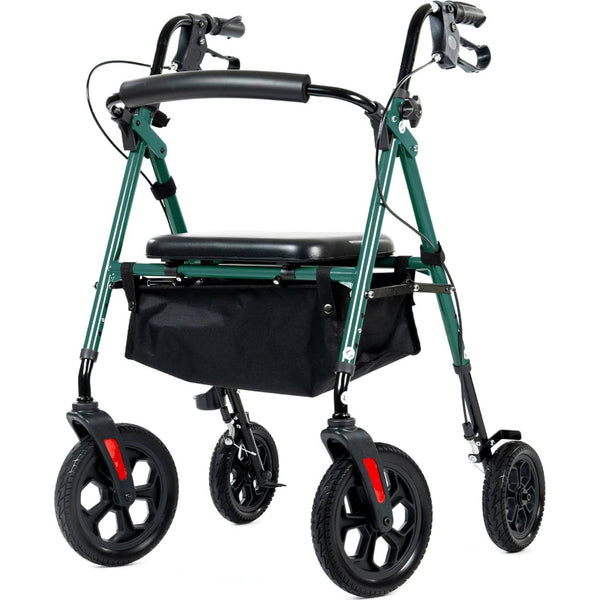 YF-9007D All-Terrain Dual-Brake Rollator Walker 10" wheels