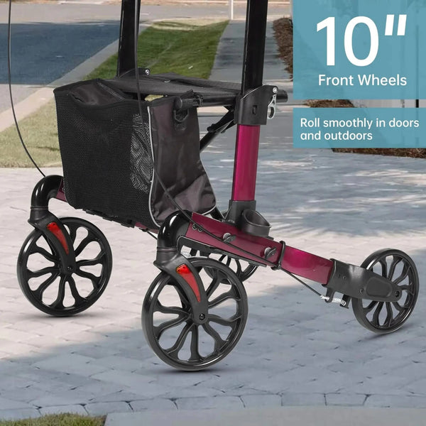KLD-9263 Spacious Anti-Collision Leg Upright Walker 10" Wheels