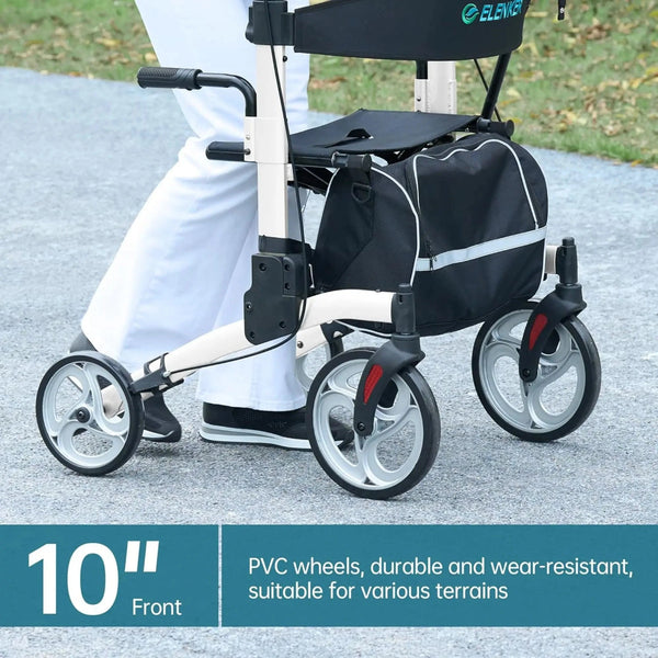 HFK-9240 Dual-Brake Upright walker 10" wheels