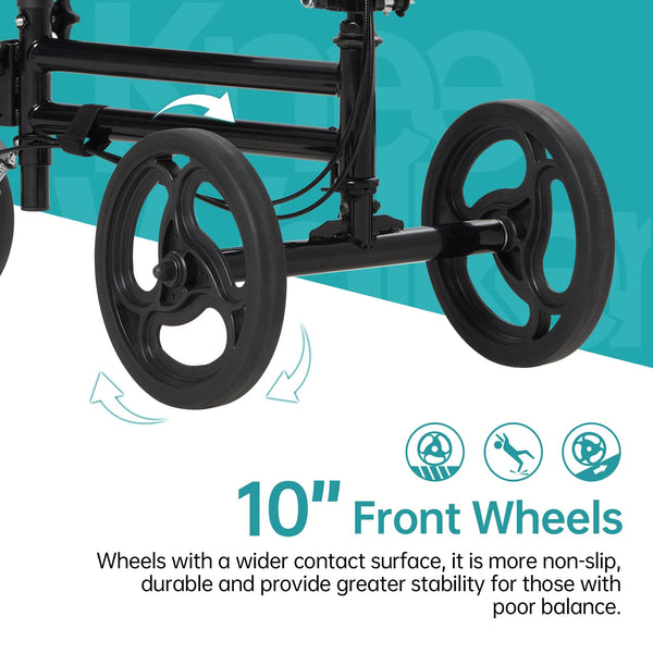 YF-9005G Economy Knee Walker 10" Wheels with Dual Braking System