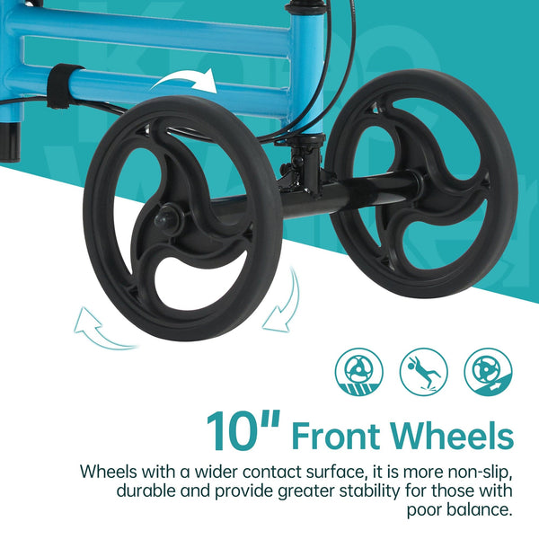 YF-9005G Economy Knee Walker 10" Wheels with Dual Braking System