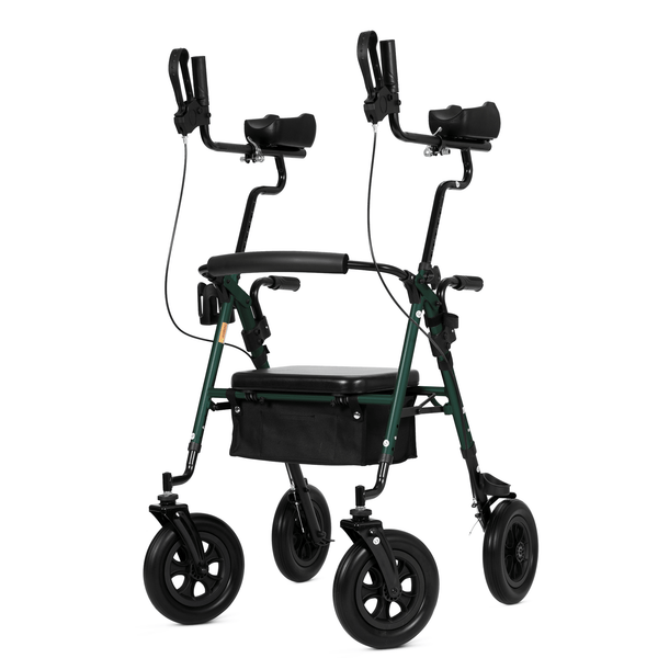HFK-9236T4 All Terrain Dual-Brake Upright Walker 10" Wheels