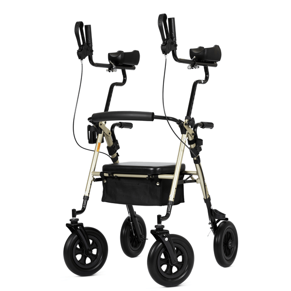 HFK-9236T4 All Terrain Dual-Brake Upright Walker 10" Wheels