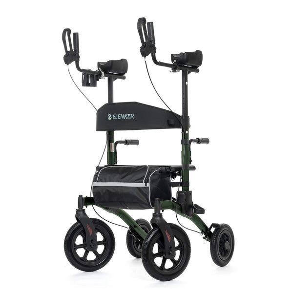 HFK-9240-2 All Terrain Dual-Brake Upright Walker 12" wheels