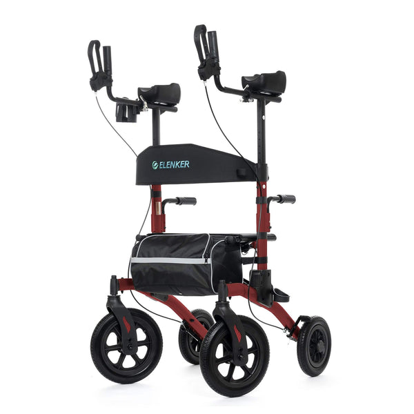 HFK-9240-2 All Terrain Dual-Brake Upright Walker 12" wheels