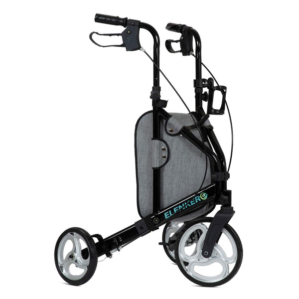 YF-9006 Portable Heavy Duty Rollator Walker 10" Wheels