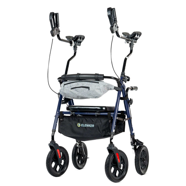 YF-9008E All-Terrain Dual-Brake Upright Walker 10" Wheels
