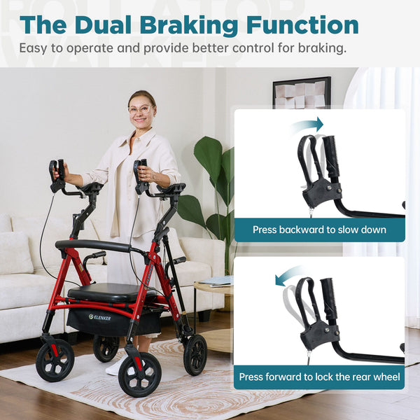 YF-9008F All-Terrain Heavy Duty Upright Walker 10" Wheels