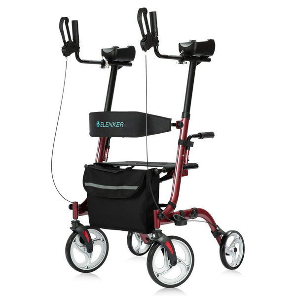 HFK-9210KDB-3 Dual-Brake Lightweight Upright Walker 10" Wheels