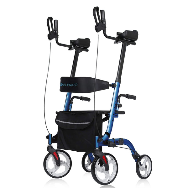HFK-9210KDB-3 Dual-Brake Lightweight Upright Walker 10" Wheels
