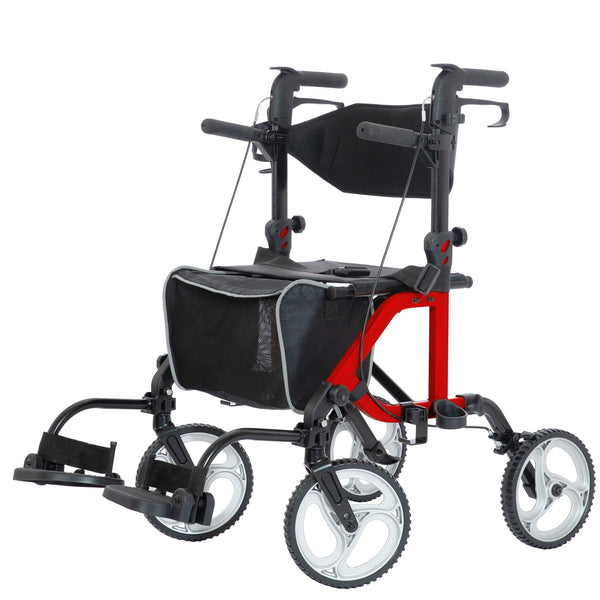 KLD-9224 2-in-1 Rollator Walker 10" Wheels