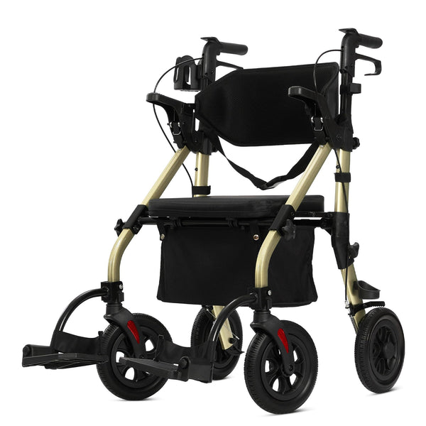 HFK-9269KD All Terrain 2-in-1 Rollator Walker 10" Wheels