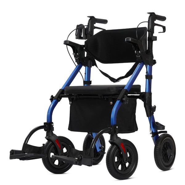 HFK-9269KD All Terrain 2-in-1 Rollator Walker 10" Wheels