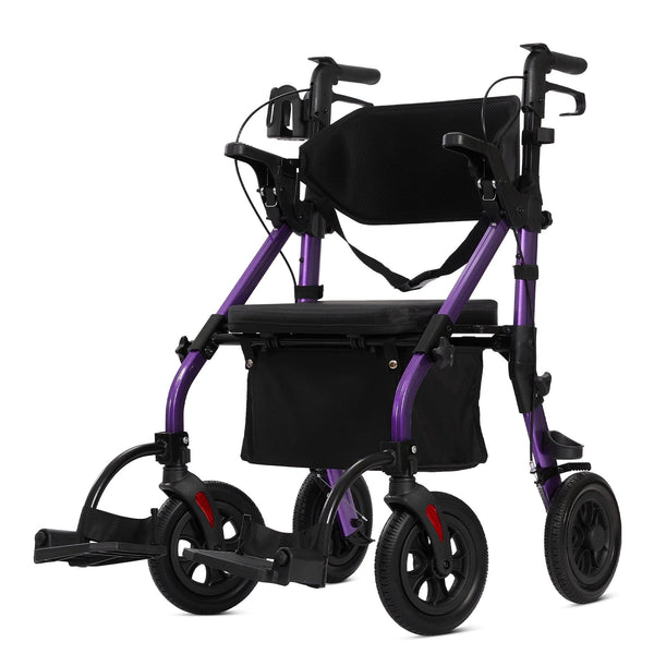 HFK-9269KD All Terrain 2-in-1 Rollator Walker 10" Wheels