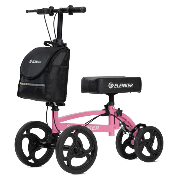 YF-9010A Steerable Foldable Knee Walker 10" Wheels with Bag