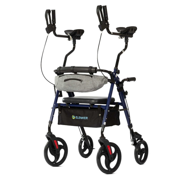 YF-9008C Dual-Brake Upright Walker 10" Wheels