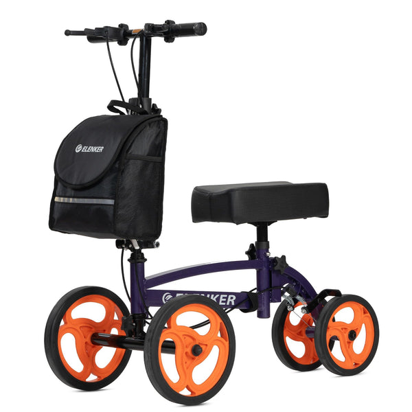 YF-9010A Steerable Foldable Knee Walker 10" Wheels with Bag