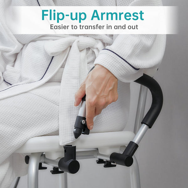 FST-5219-FW Ergonomic Seat Non-Slip Shower Seat Chair