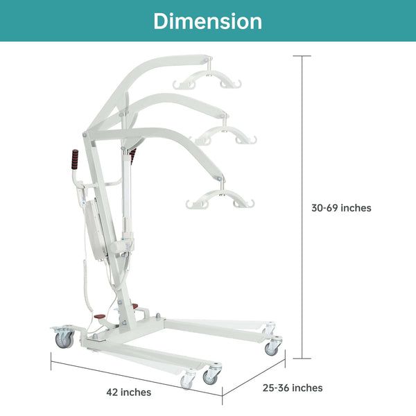 BHH-YWJ-DO2A 360° Swivel Easy-Operate Electric Patient Lift