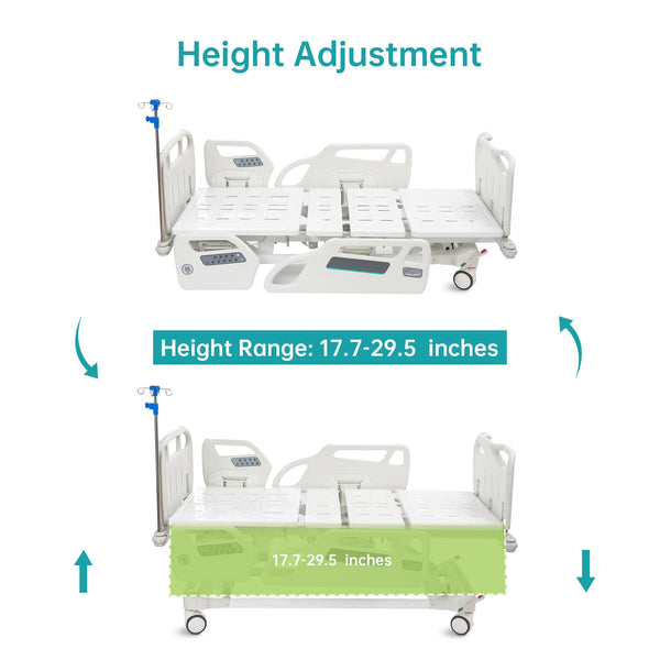 SLD-A51-112 Premium Heavy Duty Multi Functional Full Electric Hospital Bed With Control Panel