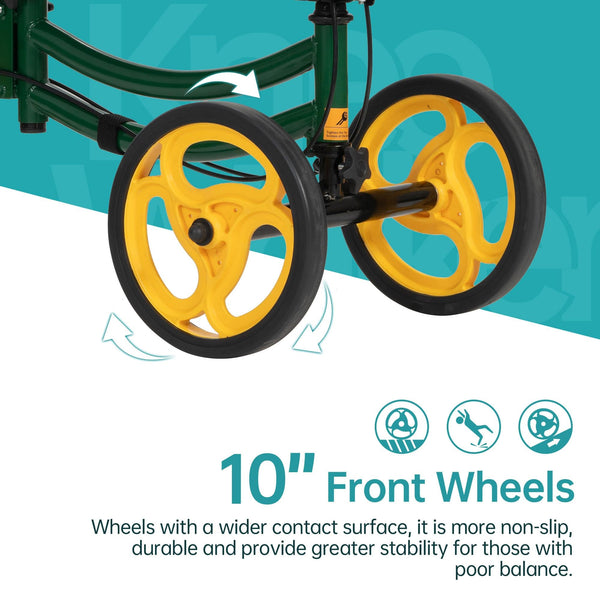 YF-9011A Deluxe Steerable Medical Knee Walker 10" Wheels