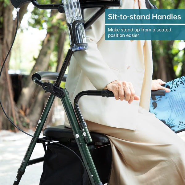 MT-8151 Dual-Brake Upright Walker 8" Wheels Refurbished