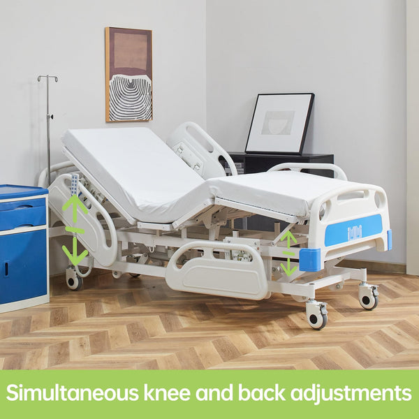 DH-7A13 5-Function Quiet Full Electric Hospital Bed With Remote Control