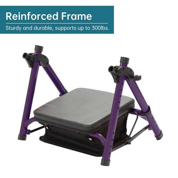 KLD-9218-10 All Terrain Dual-Brake Rollator Walker 10" Wheels