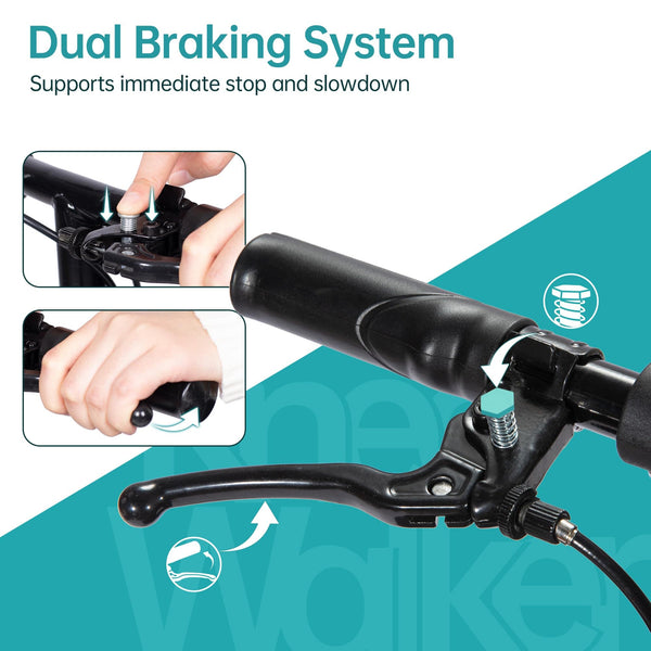 MT-9253 Steerable Portable Knee Walker 10" Wheels