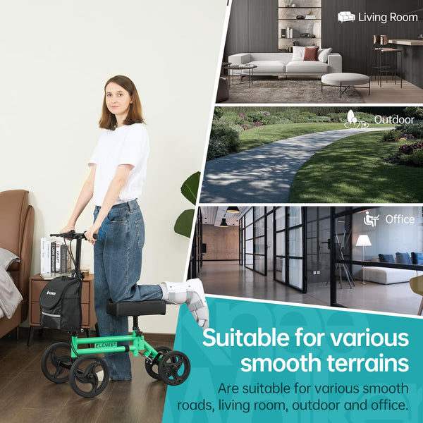 YF-9005F Knee Walker 10" Wheels with Dual Braking System