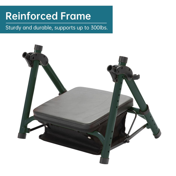 KLD-9218-10 All Terrain Dual-Brake Rollator Walker 10" Wheels