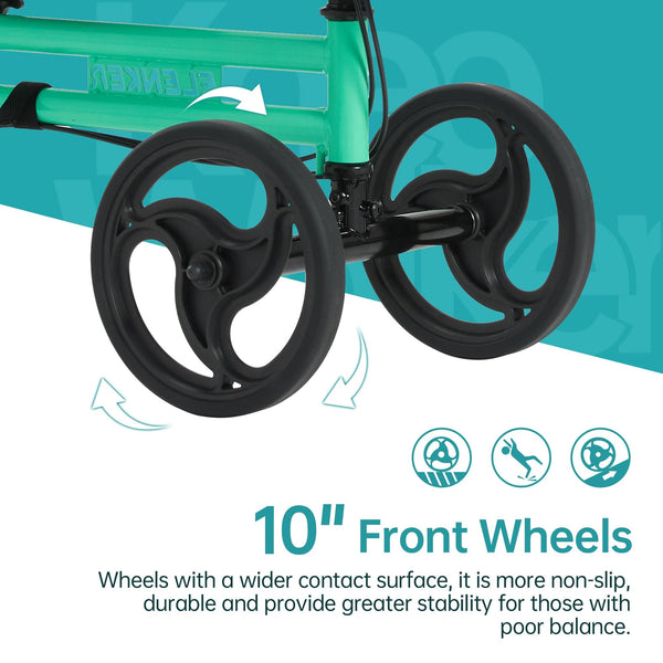 YF-9005F Knee Walker 10" Wheels with Dual Braking System