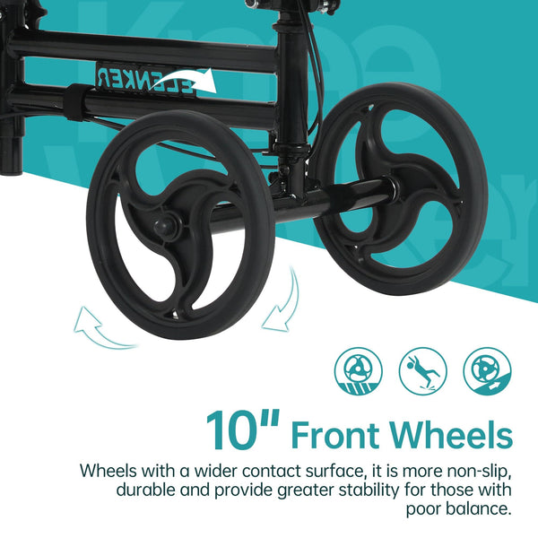 YF-9005F Knee Walker 10" Wheels with Dual Braking System