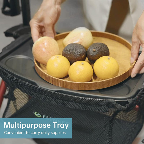 KLD-9215 Dual-Brake Lightweight Upright Walker 8" Wheels