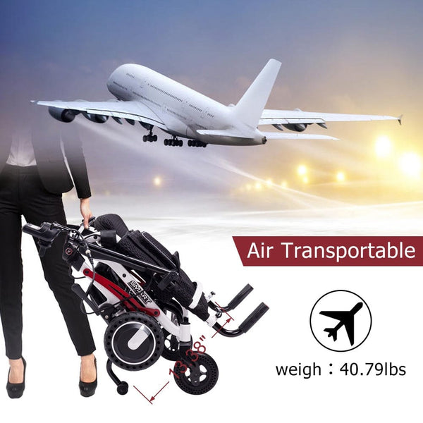 DY01108 Electric Wheelchair, Lightweight Foldable Power Wheel Chair for Outdoor Home freeshipping - Elenker