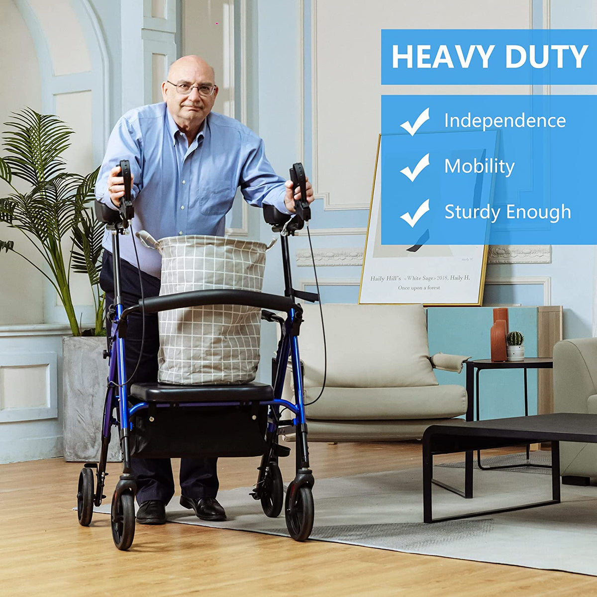 Are Rollator Walkers Recommended for Obese Users? – Elenker
