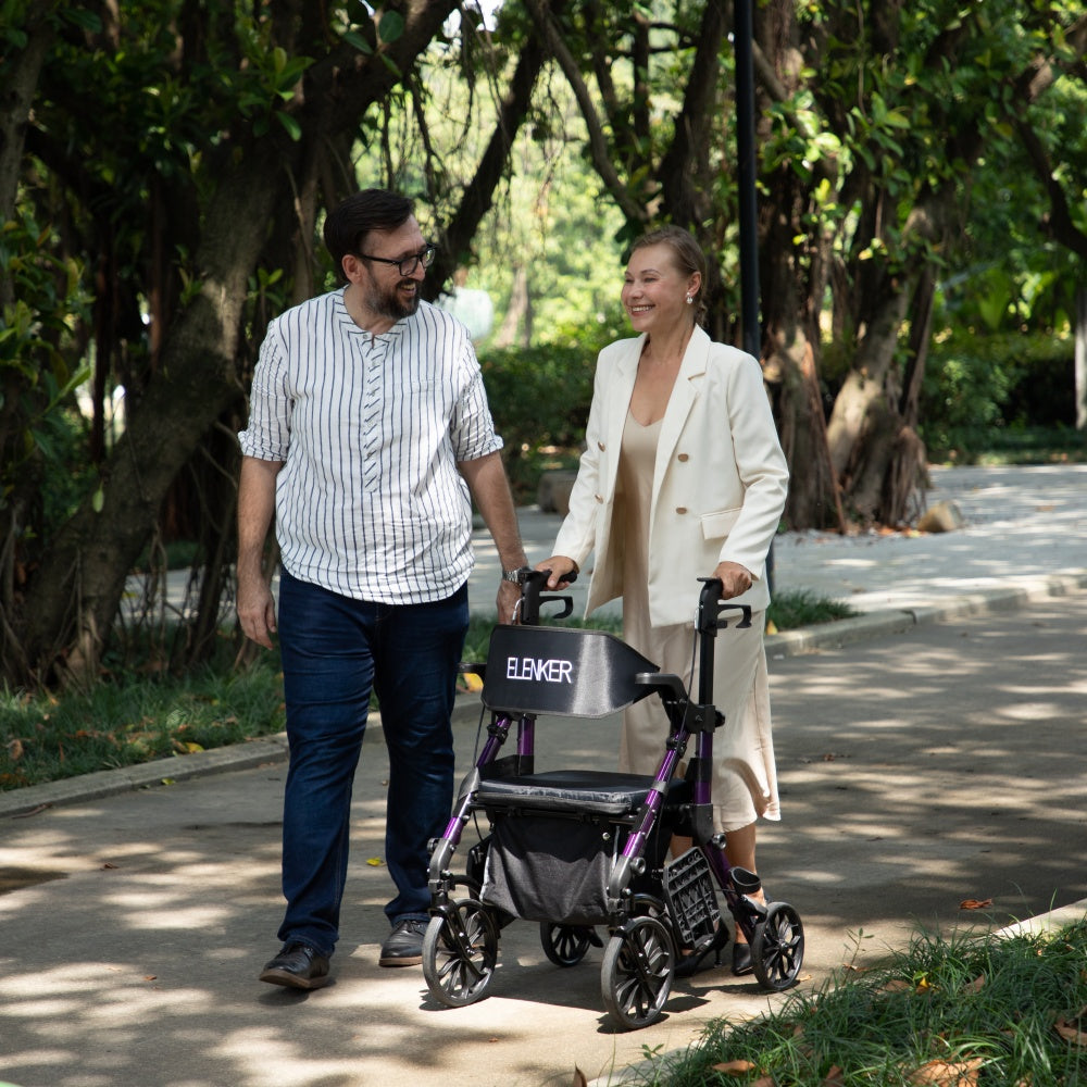 Can Rollator Walkers Help With Long-Distance Walking? – Elenker