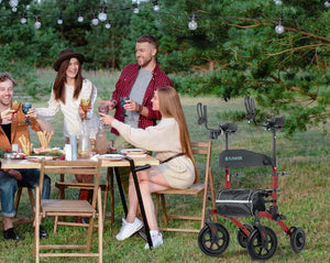 How Elderly and Young Patients Use a Rollator Walker with Seat Differently