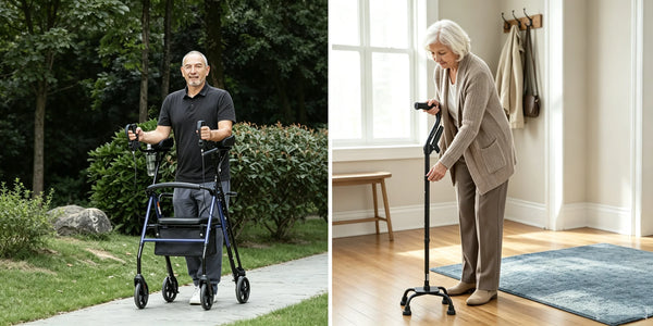 Rollator Walker with Seat vs. Cane: Which Is Better for Elderly Users?