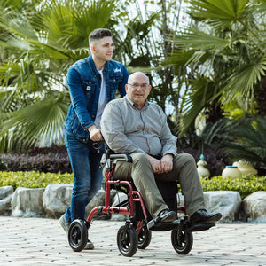 Standard Rollator Walker vs 2-in-1 Rollator Walker