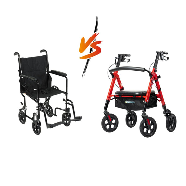 What Is the Difference Between a Rollator and a Transport Chair?